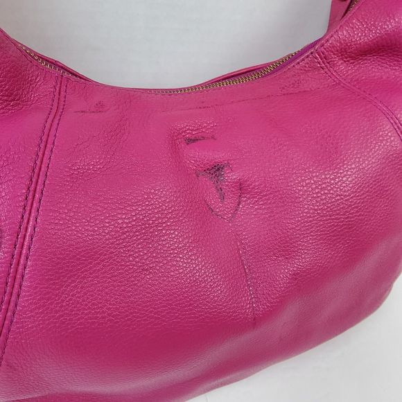 Michael Kors MK Pebbled Leather Shoulder Handbag Purse - Picture 8 of 14